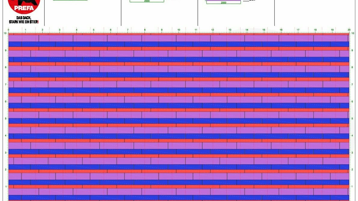 Fasadpanel.X läggningsschema 11